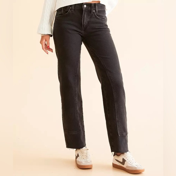 🆕FREE PEOPLE Risk Taker High-Rise Straight Jeans Main Squeeze color-Size 30 - Picture 4 of 13